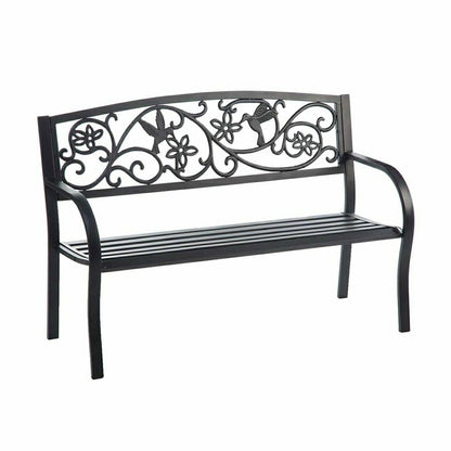 Hummingbird Metal Garden Bench | Plow & Hearth