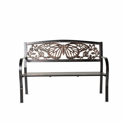 Butterfly Metal Garden Bench | Plow & Hearth