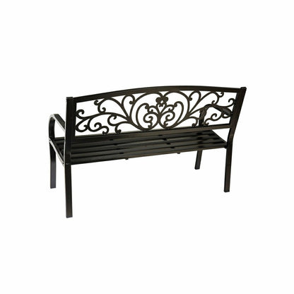 Blooming Metal Garden Bench | Plow & Hearth