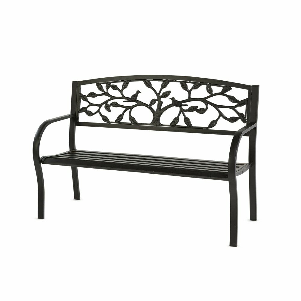 Tree of Life Metal Garden Bench | Plow & Hearth