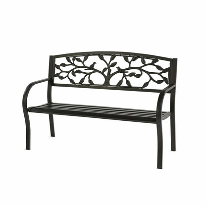 Tree of Life Metal Garden Bench | Plow & Hearth