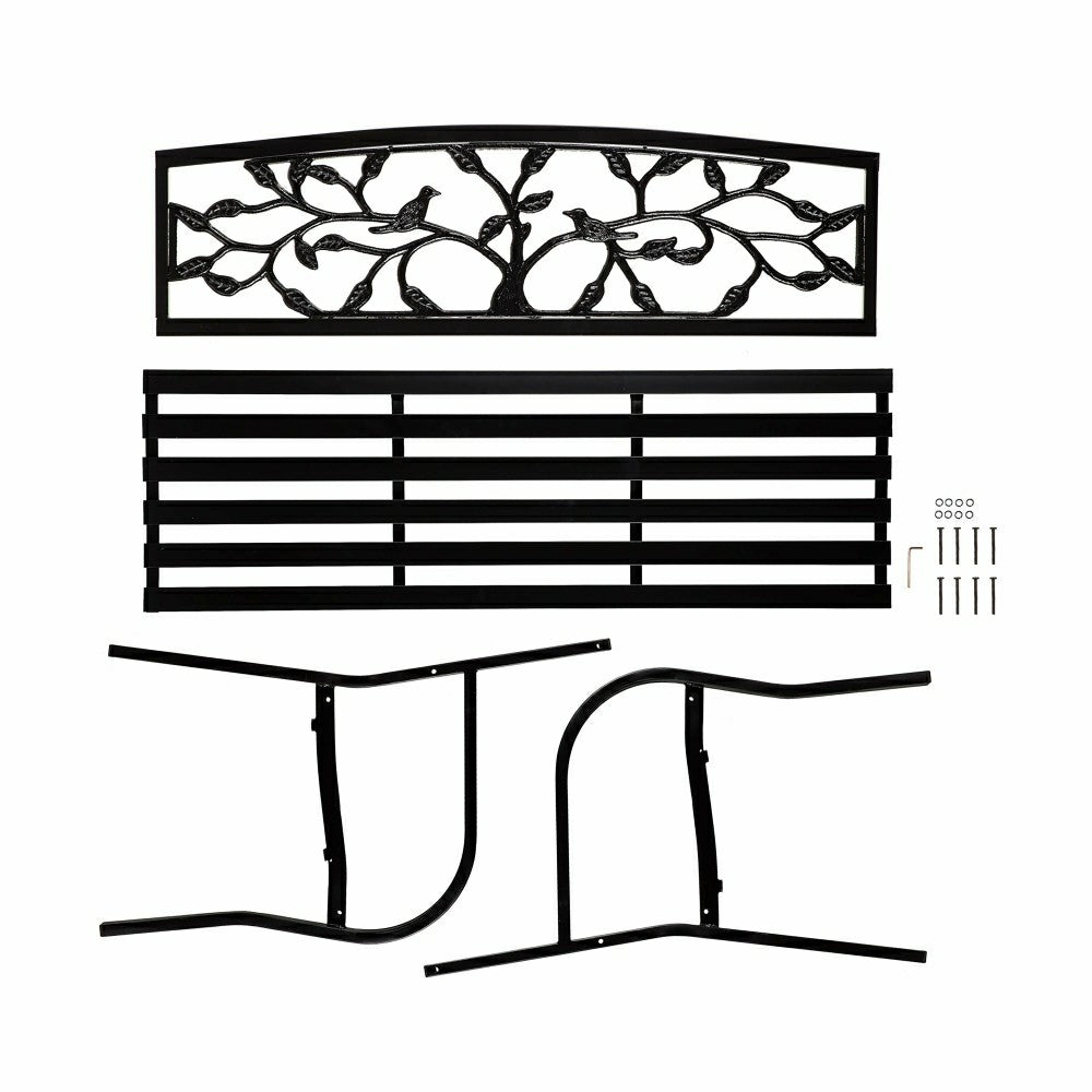 Tree of Life Metal Garden Bench | Plow & Hearth
