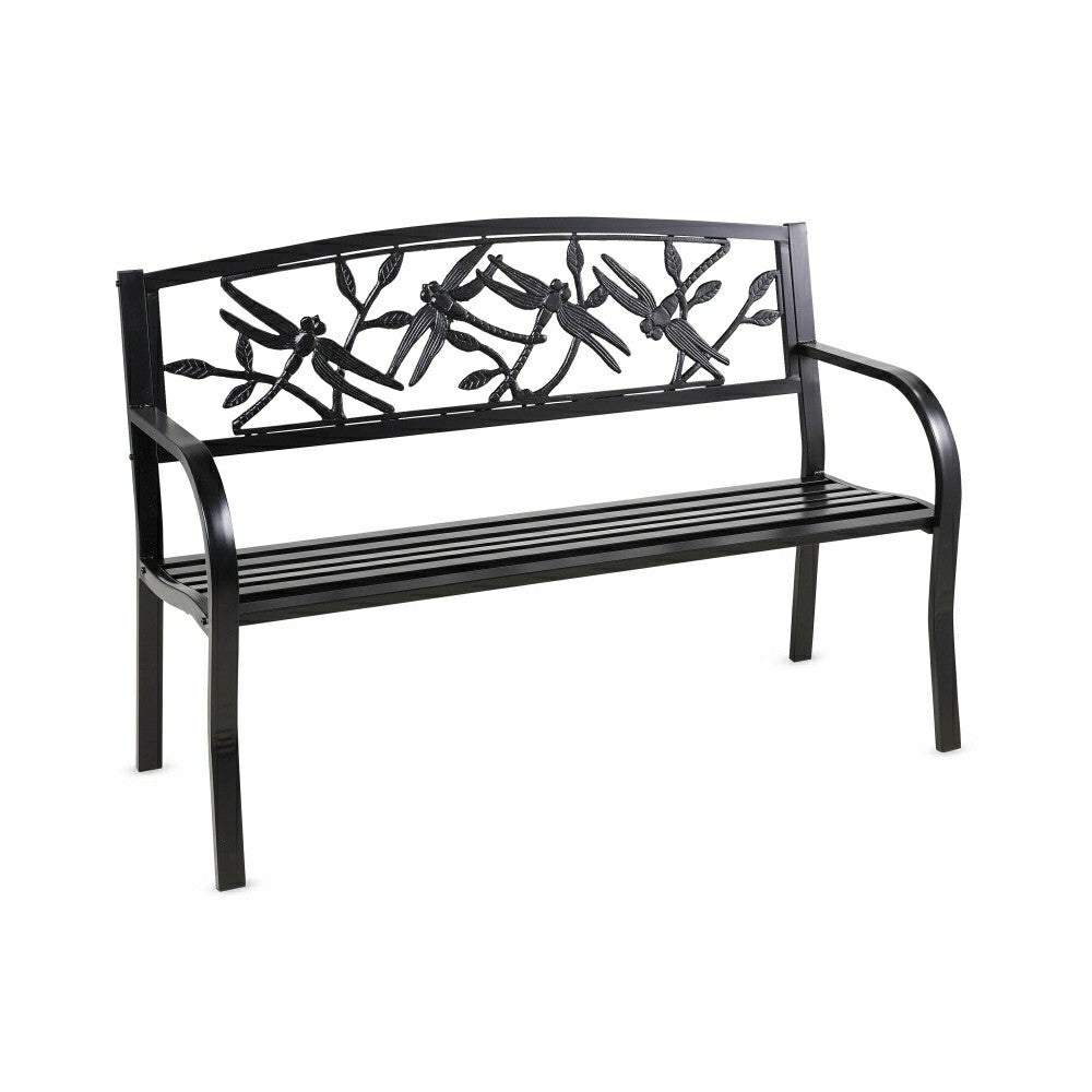 Dragonfly Metal Garden Bench | Plow & Hearth