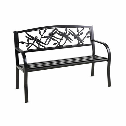 Dragonfly Metal Garden Bench | Plow & Hearth