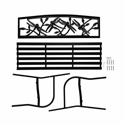 Dragonfly Metal Garden Bench | Plow & Hearth