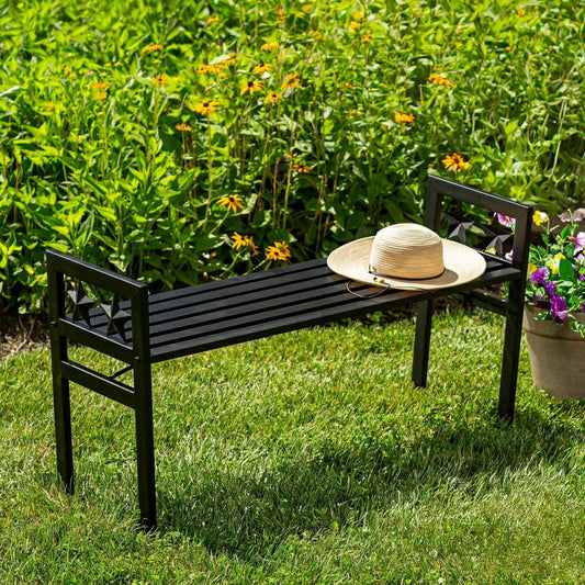 Metal Star Backless Bench | Plow & Hearth