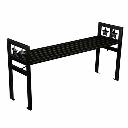 Metal Star Backless Bench | Plow & Hearth