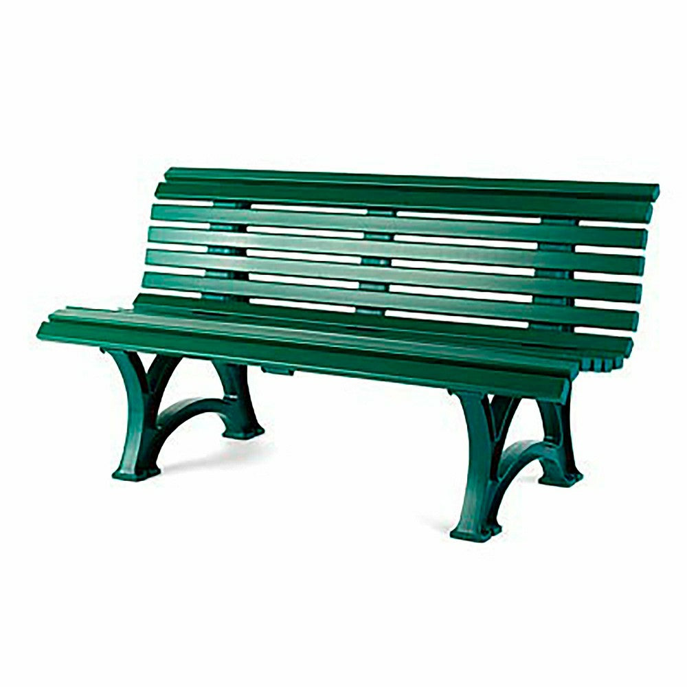 Ergonomic Weatherproof PVC Garden Bench | Plow & Hearth