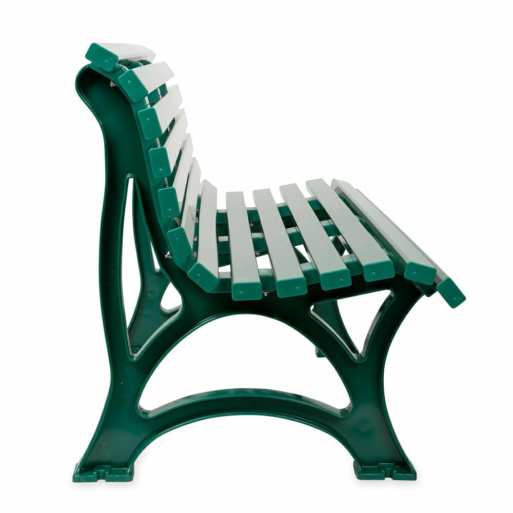 Ergonomic Weatherproof PVC Garden Bench | Plow & Hearth