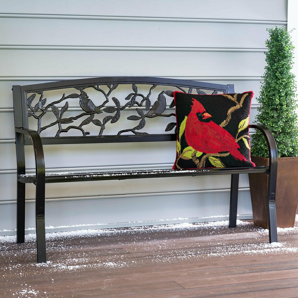 Cardinals Metal Garden Bench | Plow & Hearth