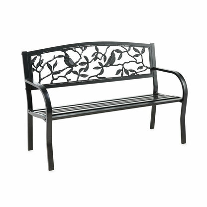 Cardinals Metal Garden Bench | Plow & Hearth