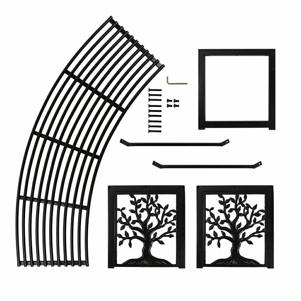 Curved Metal Bench Tree of Life | Plow & Hearth