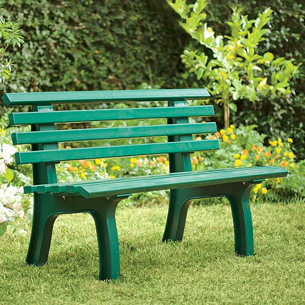 German-Made, Weatherproof Resin Garden Bench | Plow & Hearth