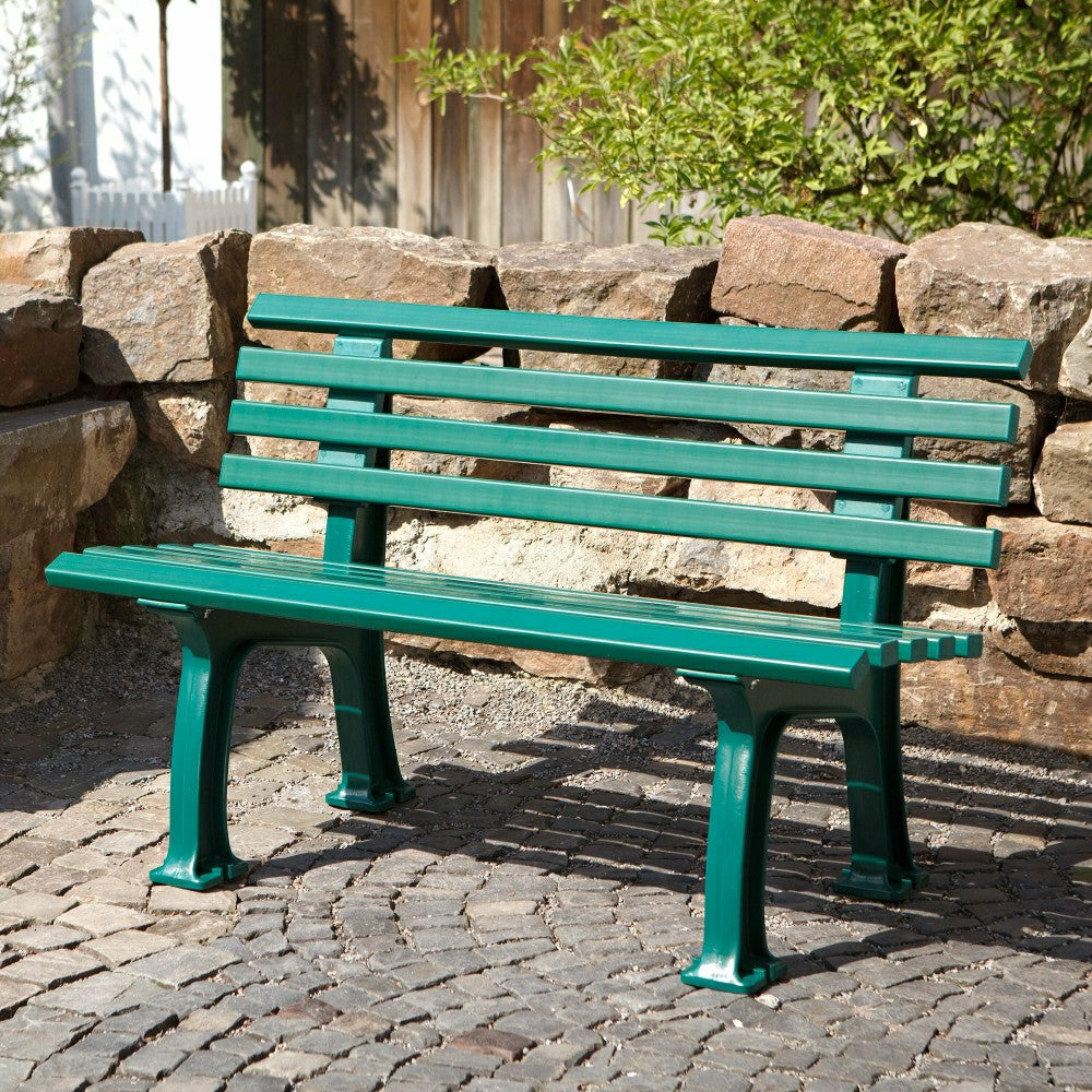 German-Made, Weatherproof Resin Garden Bench | Plow & Hearth