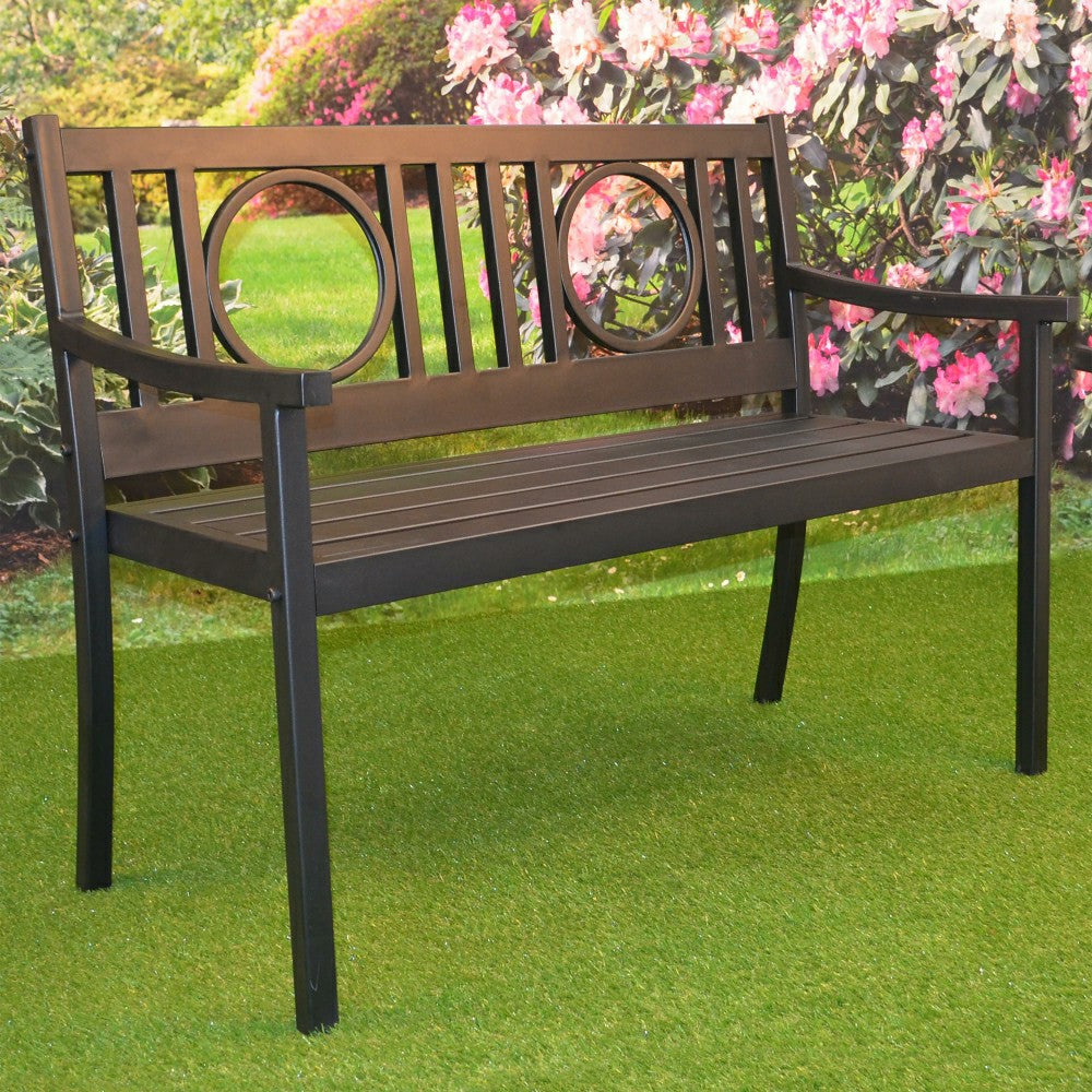 Grayson Steel Garden Bench | Plow & Hearth