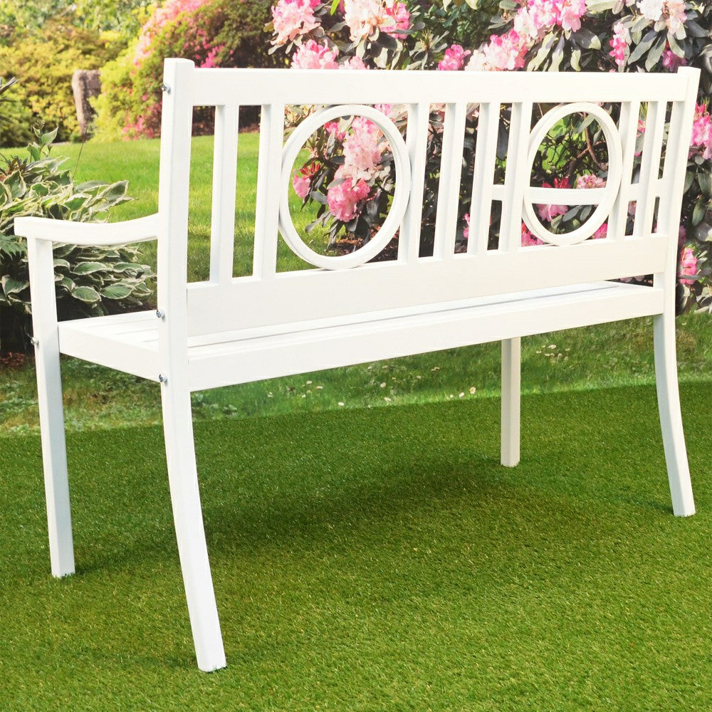 Grayson Steel Garden Bench | Plow & Hearth