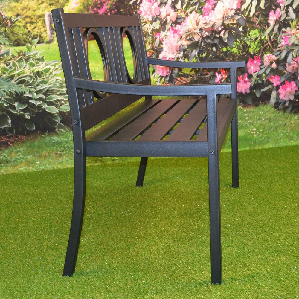 Grayson Steel Garden Bench | Plow & Hearth