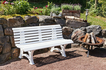 Ergonomic Weatherproof PVC Garden Bench | Plow & Hearth