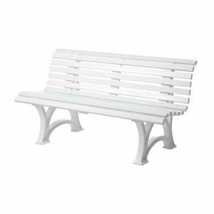 Ergonomic Weatherproof PVC Garden Bench | Plow & Hearth