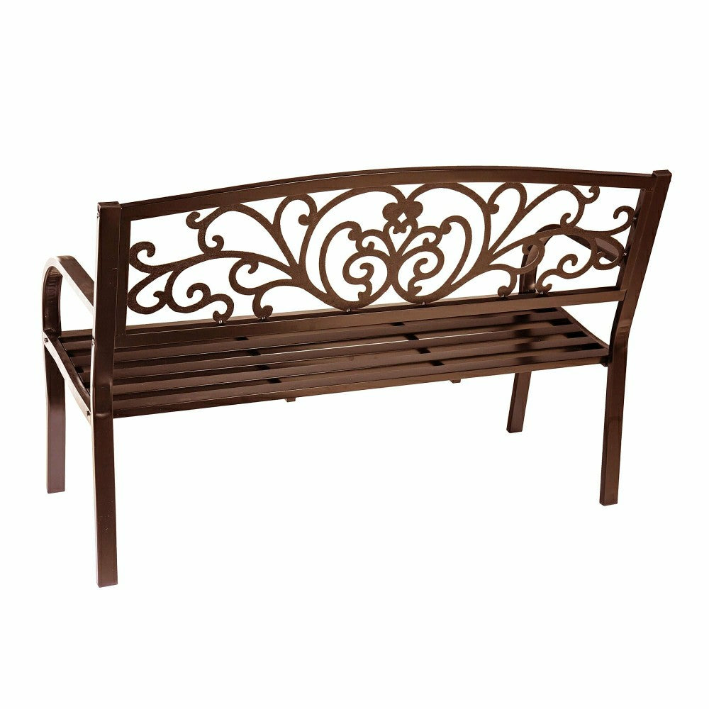 Blooming Metal Garden Bench | Plow & Hearth
