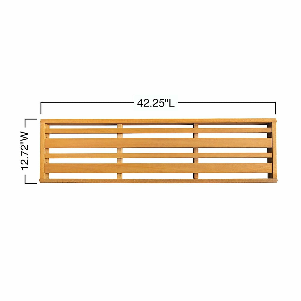 Outdoor Eucalyptus Bench Seat | Plow & Hearth