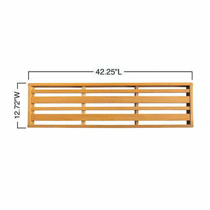Outdoor Eucalyptus Bench Seat | Plow & Hearth