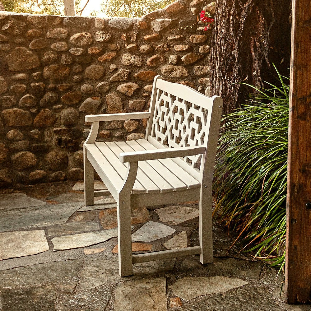POLYWOOD® Chinoiserie Garden Bench | Plow & Hearth