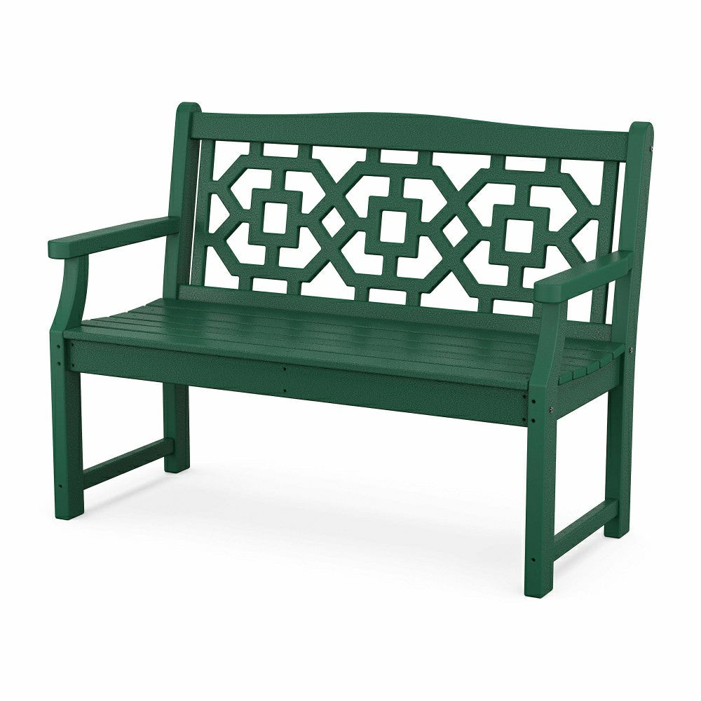 POLYWOOD® Chinoiserie Garden Bench | Plow & Hearth