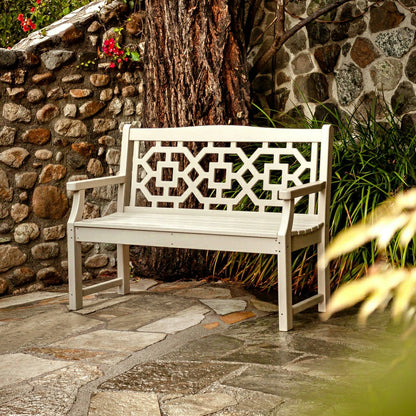 POLYWOOD® Chinoiserie Garden Bench | Plow & Hearth