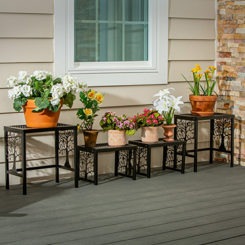 Tree of Life Plant Stand Set of 4 | Plow & Hearth
