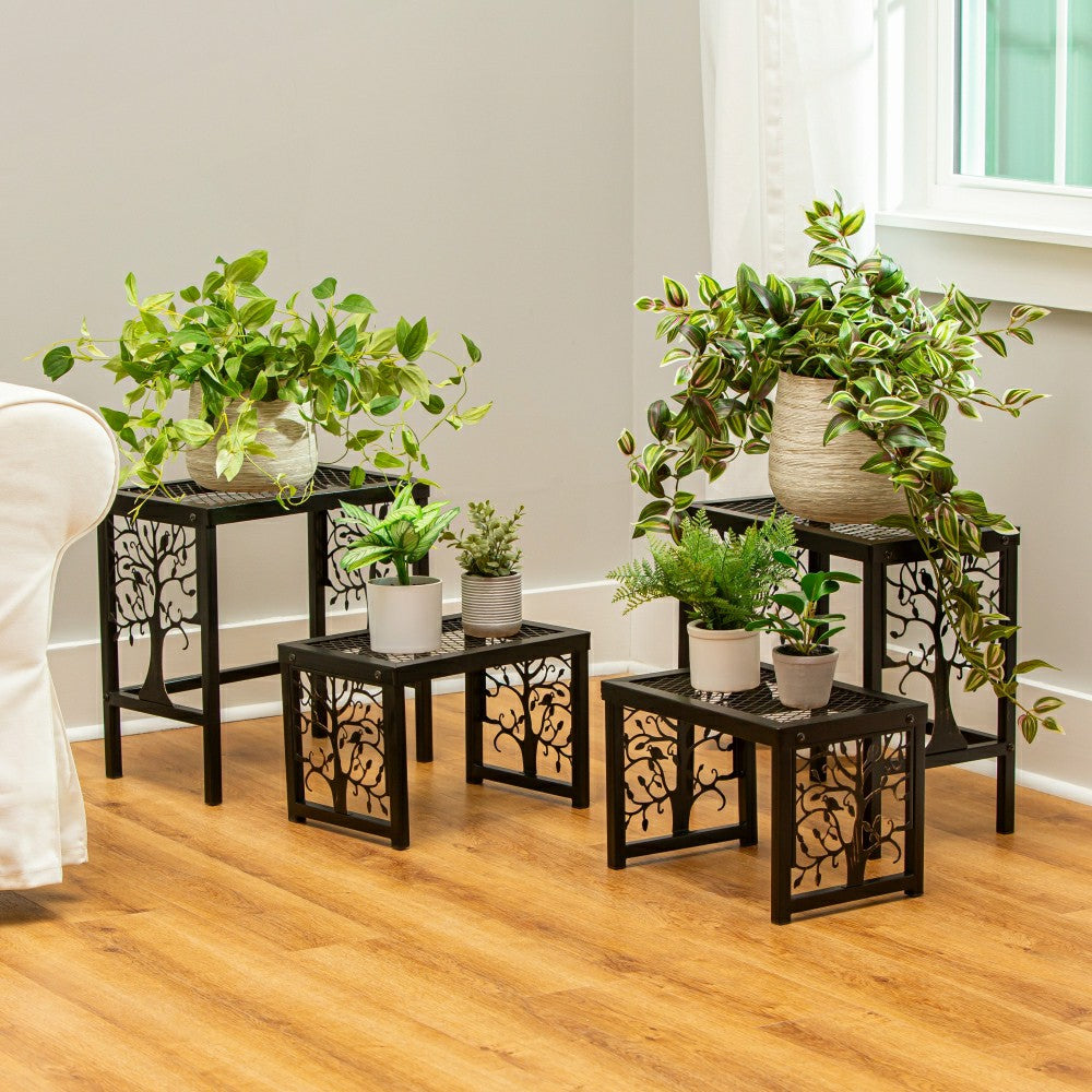 Tree of Life Plant Stand Set of 4 | Plow & Hearth
