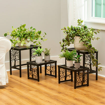 Tree of Life Plant Stand Set of 4 | Plow & Hearth