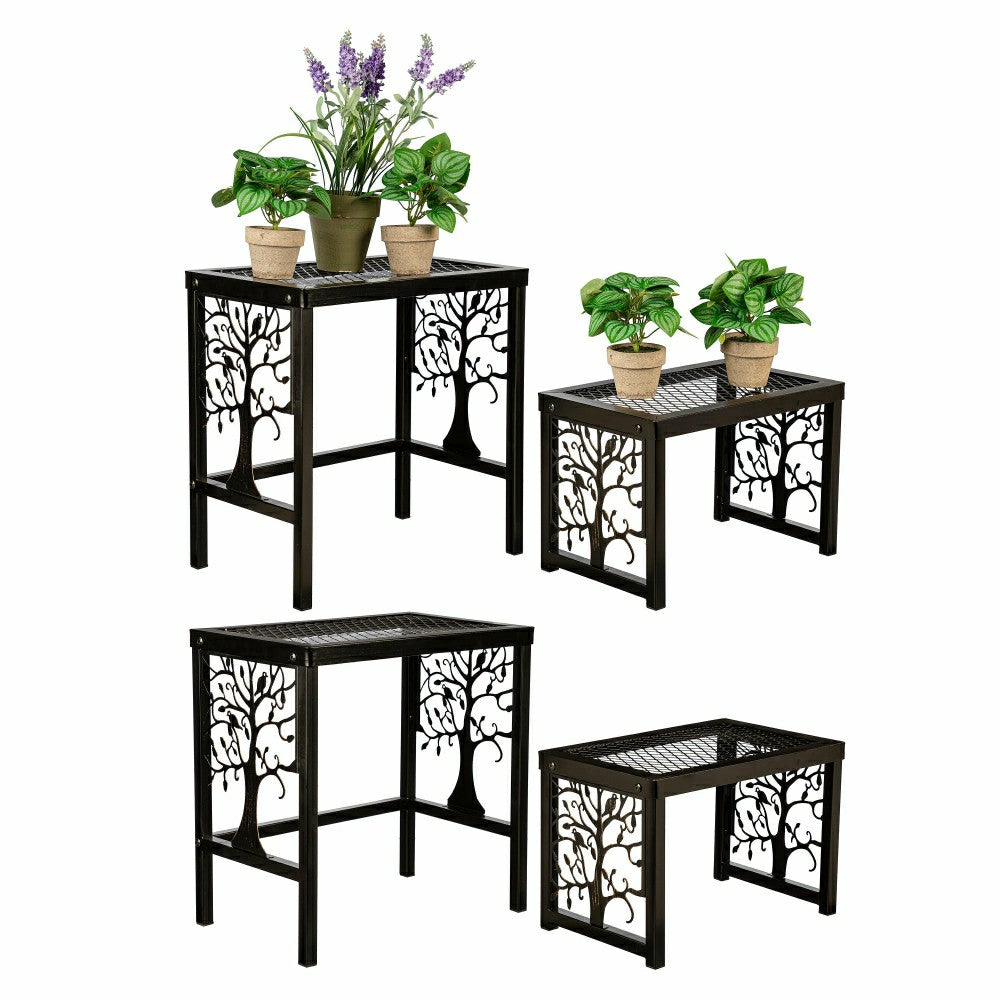 Tree of Life Plant Stand Set of 4 | Plow & Hearth