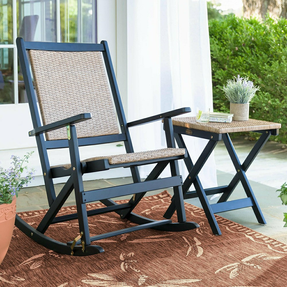 Claytor Folding Eucalyptus Outdoor Side Table | Plow & Hearth
