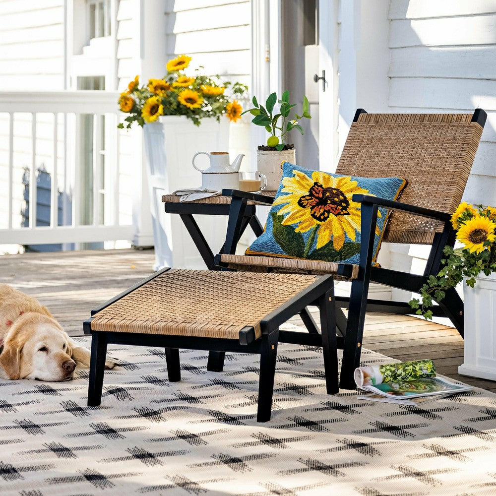 Claytor Folding Eucalyptus Outdoor Side Table | Plow & Hearth