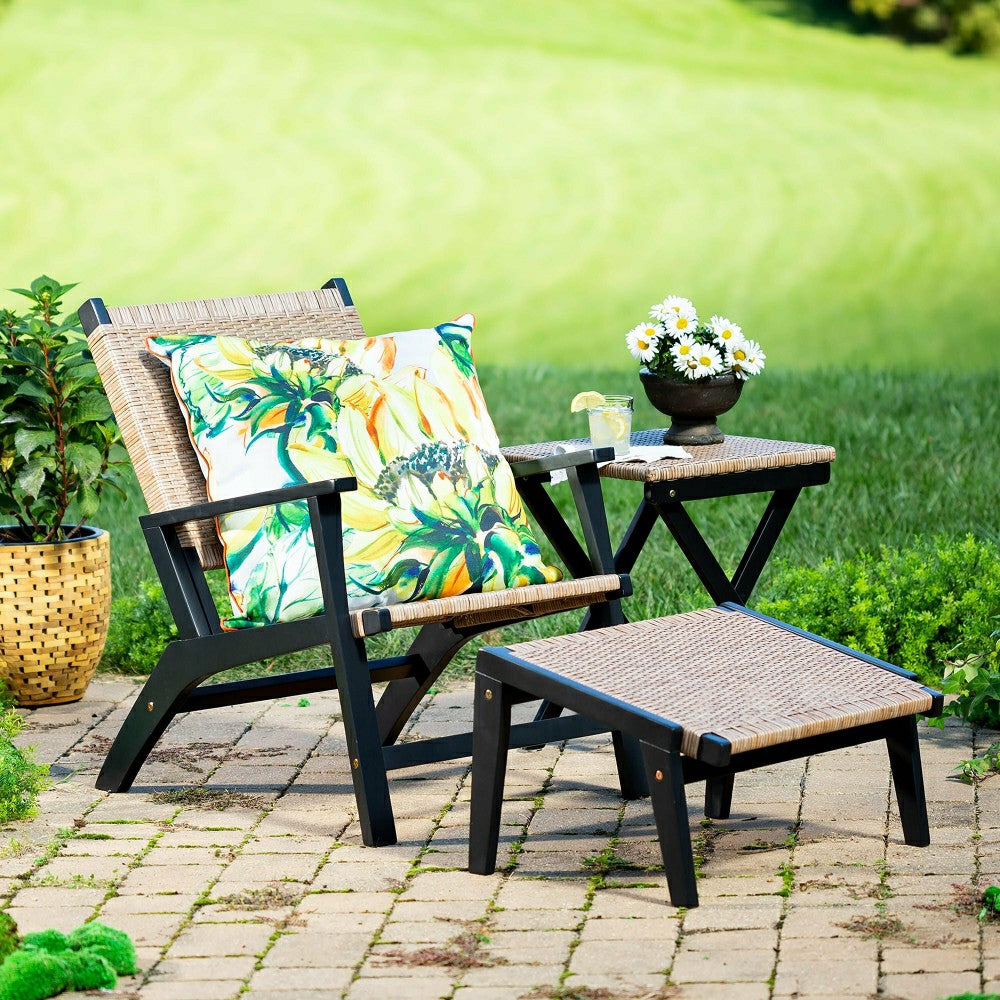 Claytor Folding Eucalyptus Outdoor Side Table | Plow & Hearth