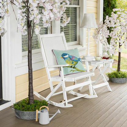 Claytor Folding Eucalyptus Outdoor Side Table | Plow & Hearth