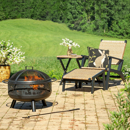 Claytor Folding Eucalyptus Outdoor Side Table | Plow & Hearth