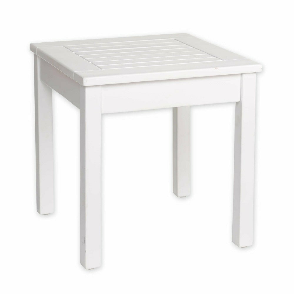Slatted Wood Side Table | Plow & Hearth