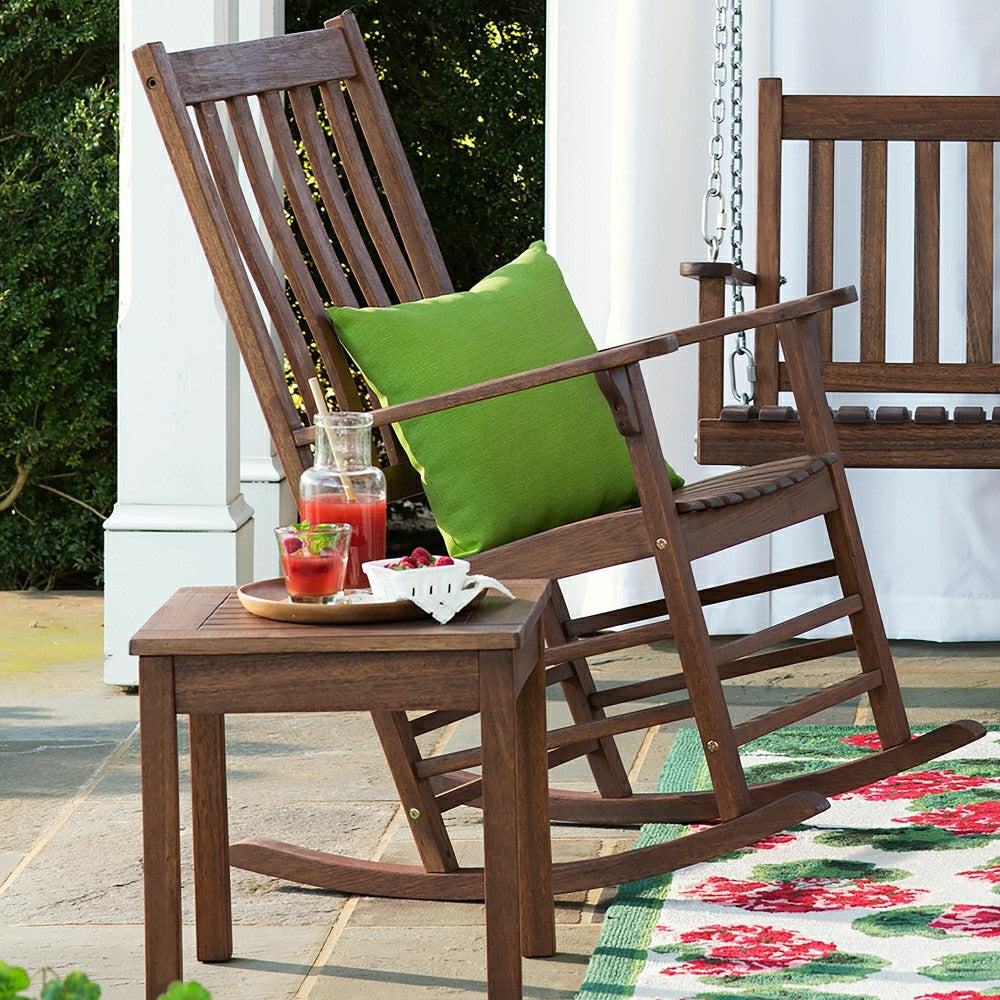 Slatted Wood Side Table | Plow & Hearth