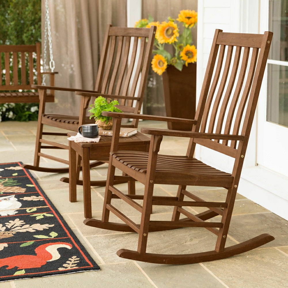Slatted Wood Side Table | Plow & Hearth