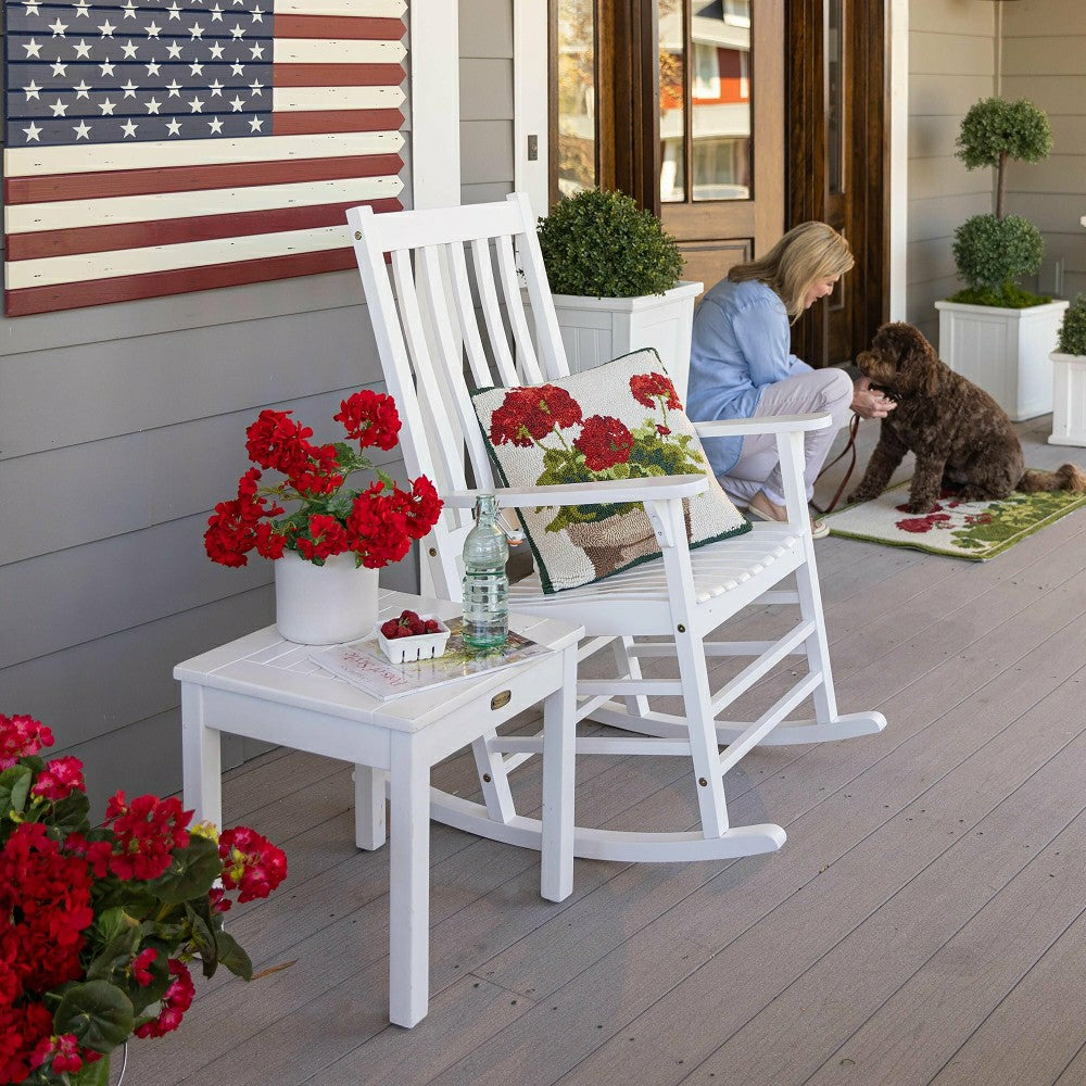 Slatted Wood Side Table | Plow & Hearth