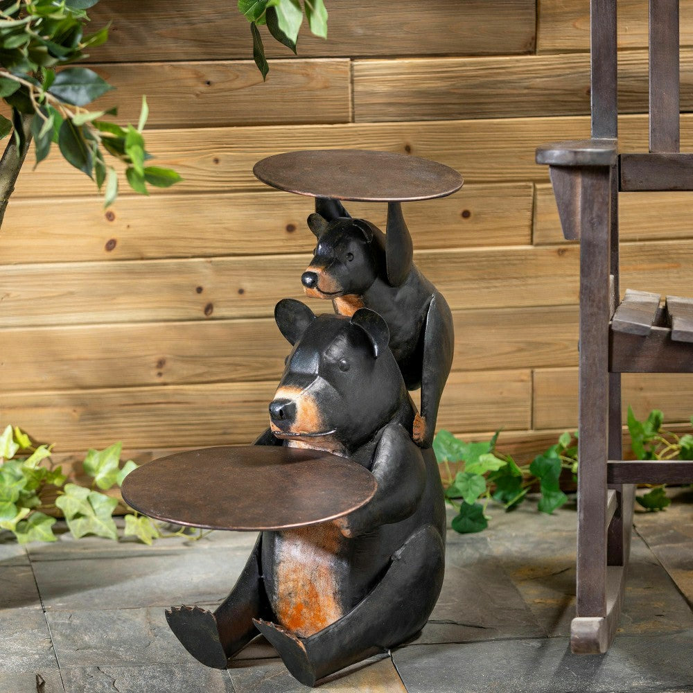 Recycled Metal Bear Table | Plow & Hearth