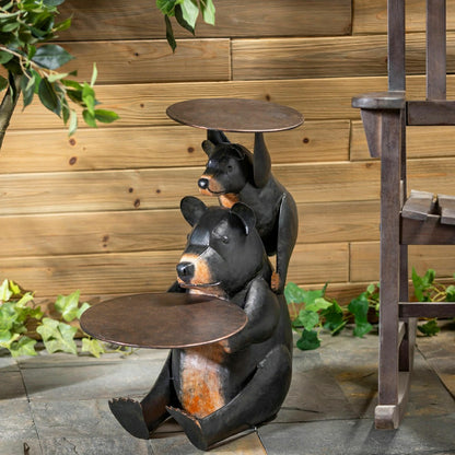 Recycled Metal Bear Table | Plow & Hearth