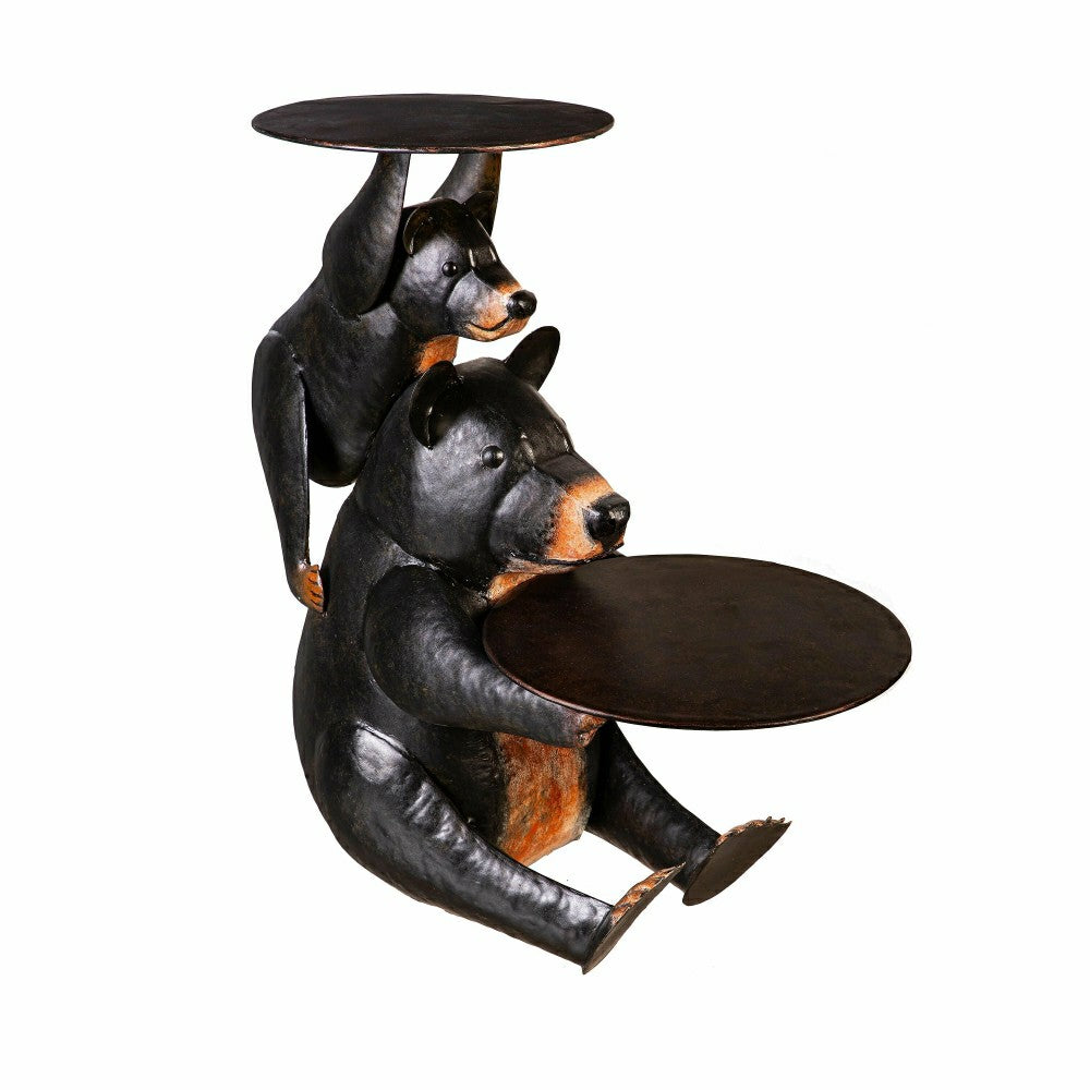 Recycled Metal Bear Table | Plow & Hearth