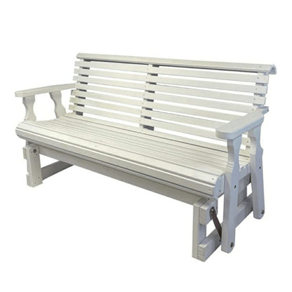 Amish Casual Heavy Duty Roll Back 5 Foot Treated Porch Glider | Plow & Hearth