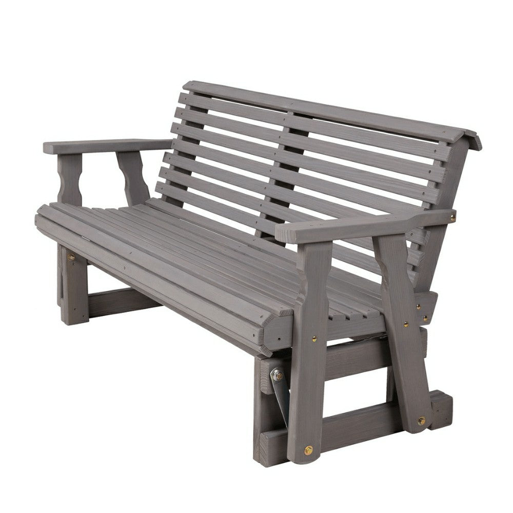 Amish Casual Heavy Duty Roll Back 5 Foot Treated Porch Glider | Plow & Hearth