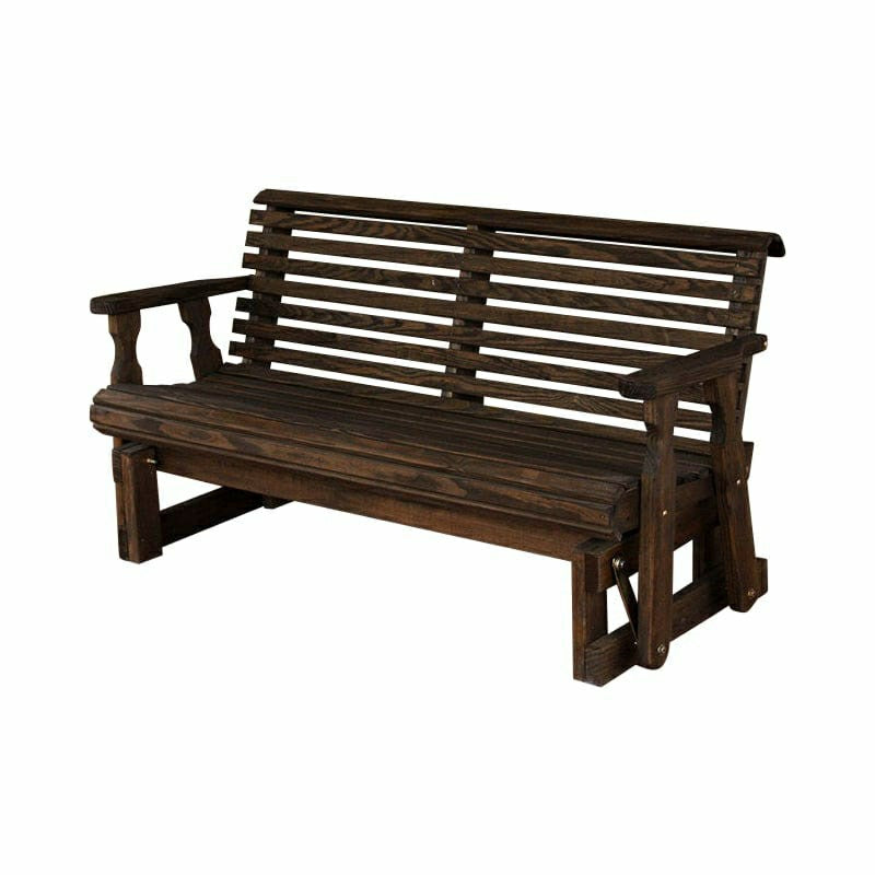 Amish Casual Heavy Duty Roll Back 5 Foot Treated Porch Glider | Plow & Hearth
