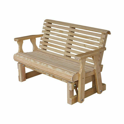 Amish Casual Heavy Duty Roll Back 5 Foot Treated Porch Glider | Plow & Hearth