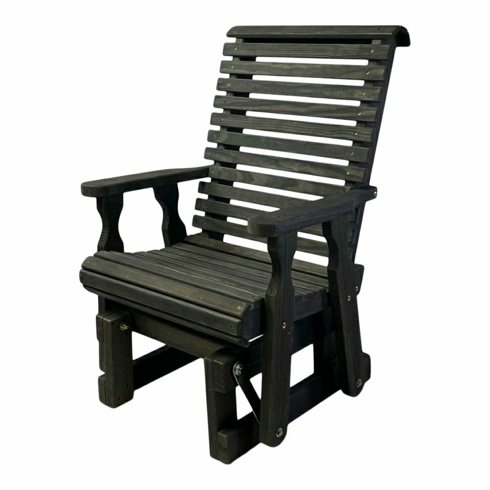 Amish Casual Heavy Duty 600 Lb High Back Roll Back Treated Glider Chai | Plow & Hearth